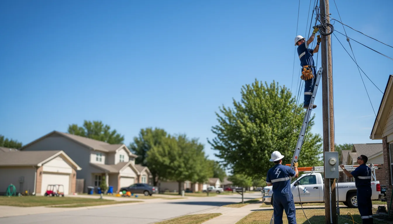 Residential electrician providing installation services in Warner Robins, GA